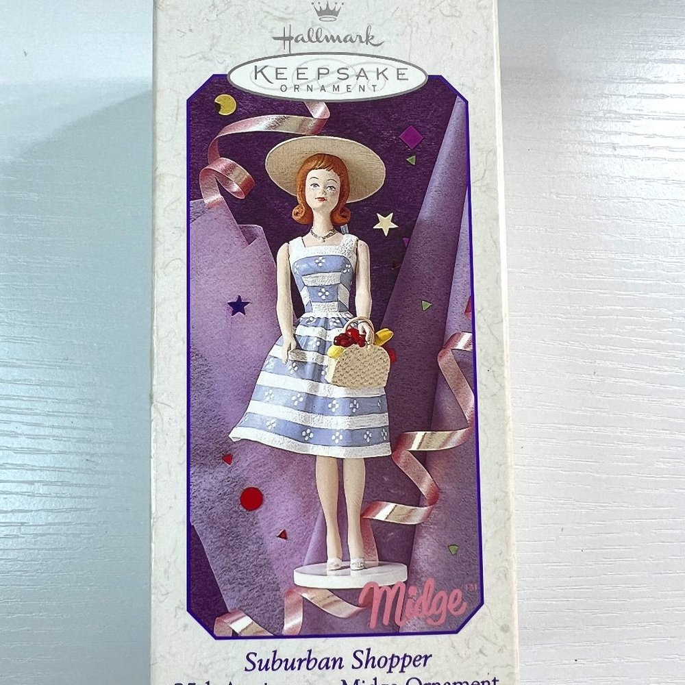 Hallmark Barbie Midge Doll Suburban Shopper Ornament